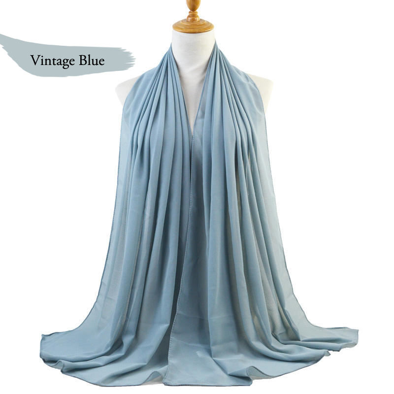 Aquamarine Shades in Chiffon Scarfs