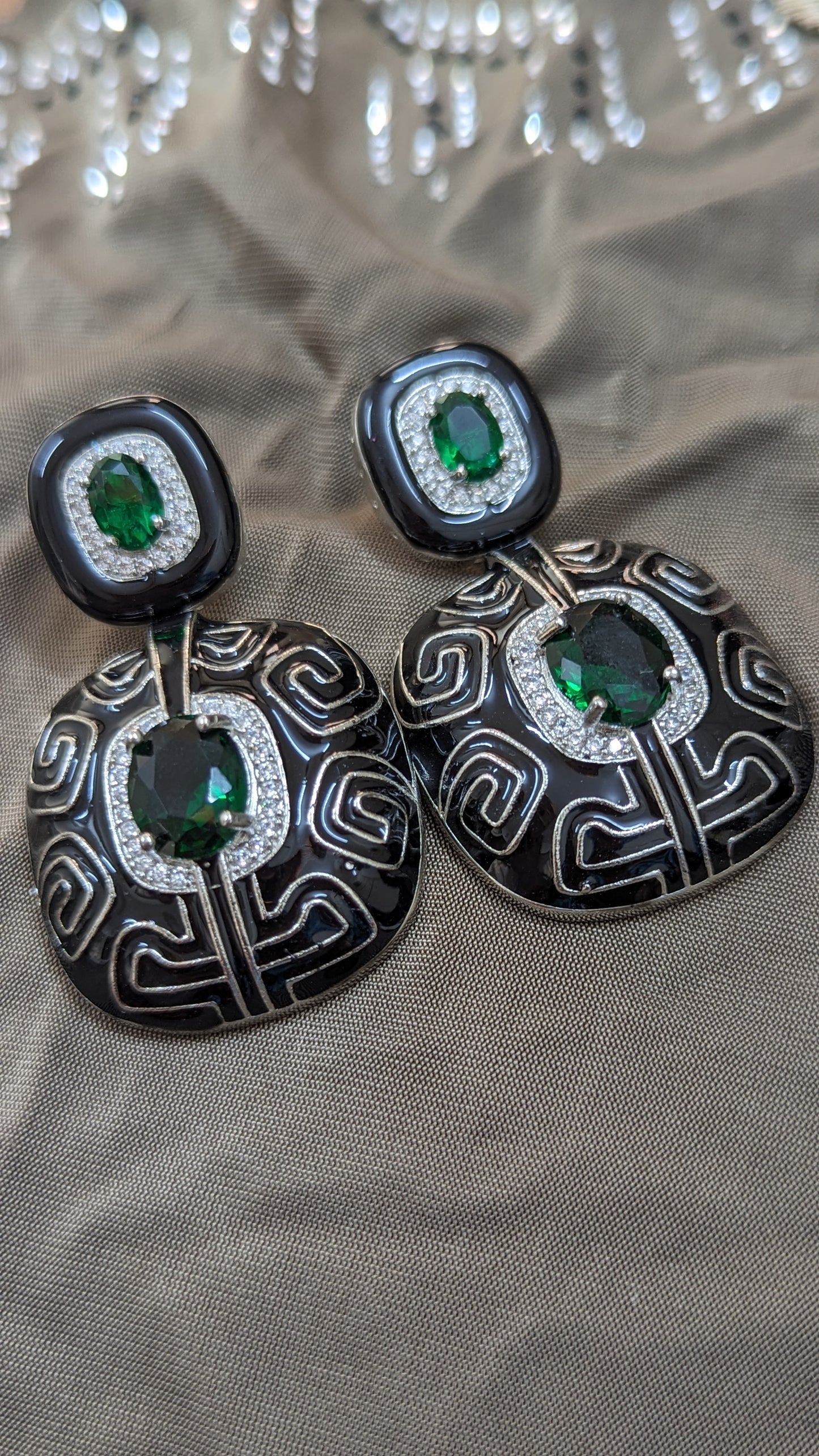 Enamel Earrings